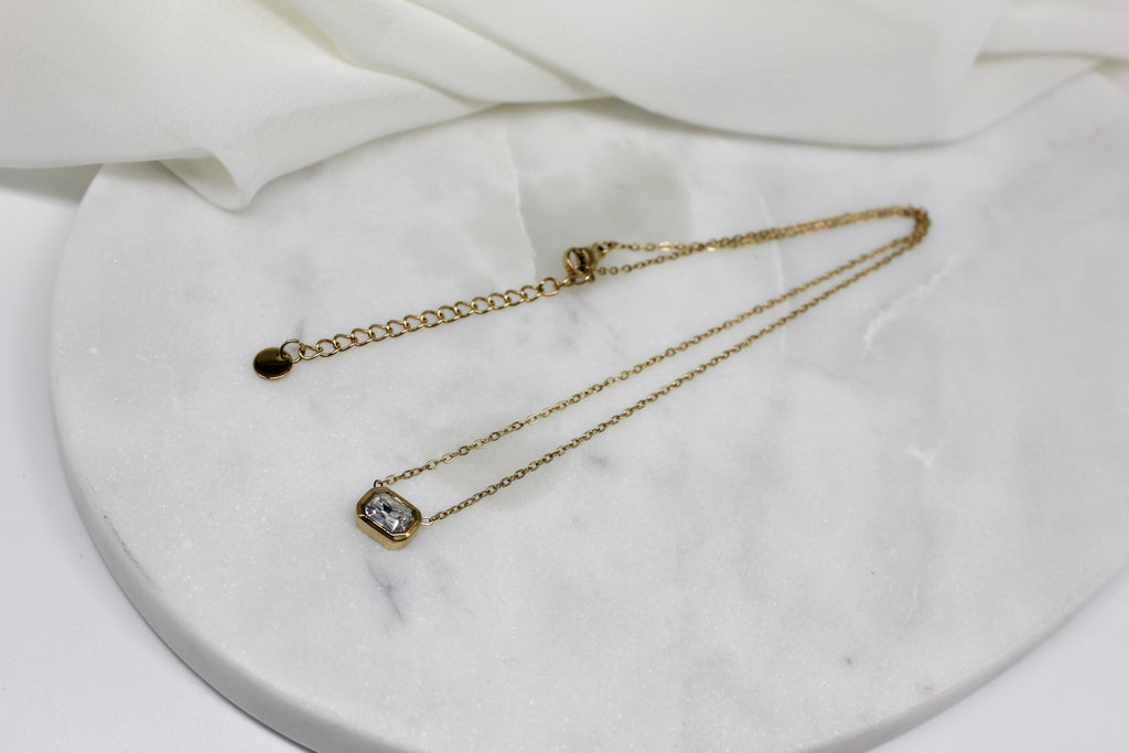 Stainless Steel Gold Dainty Necklace