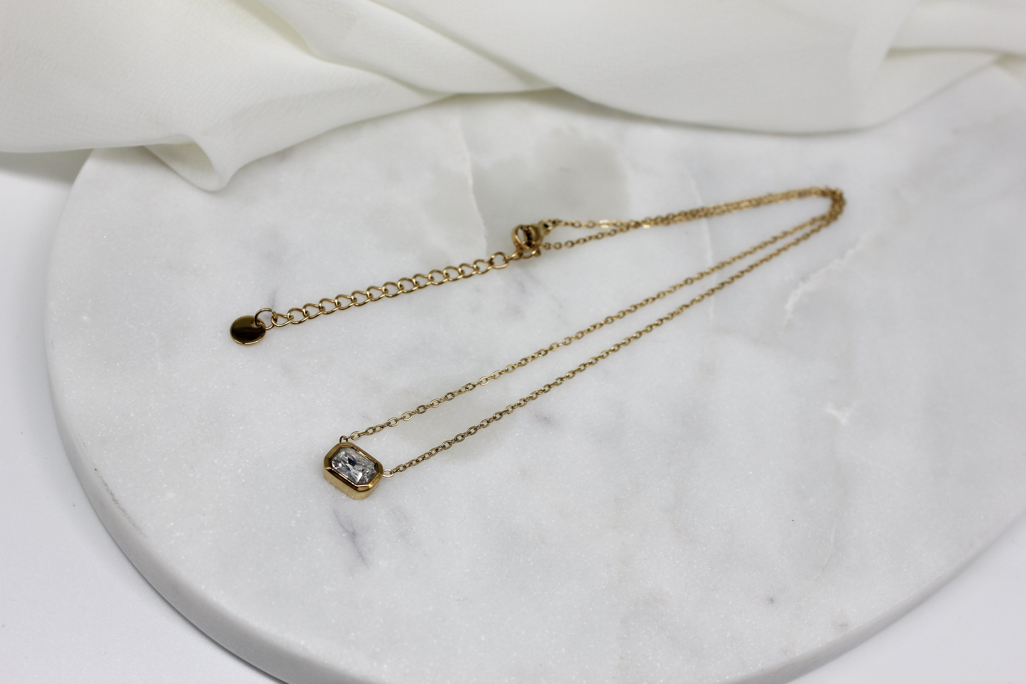 Stainless Steel Gold Dainty Necklace