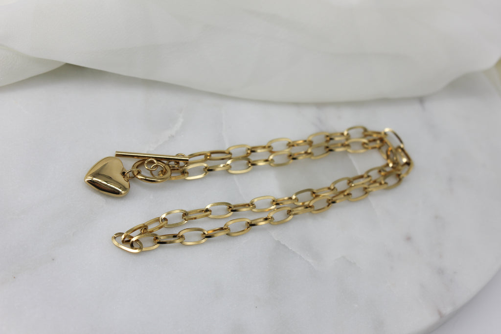 Toggle Heart Necklace