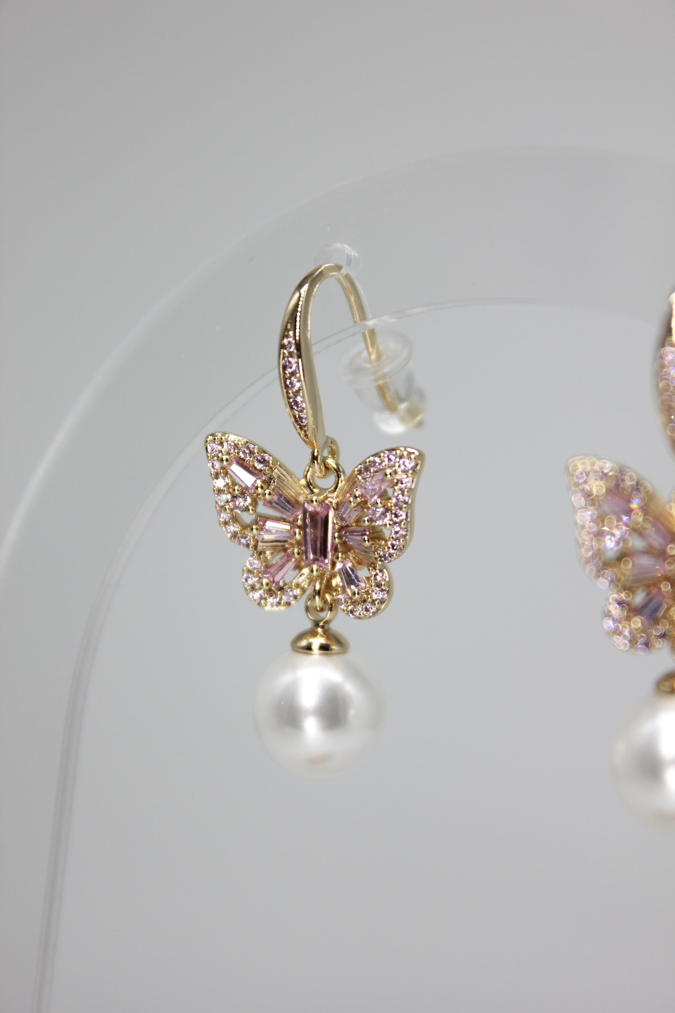 Butterfly Pearl Earrings