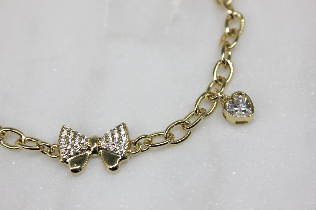 Sweet Bow Chain Bracelet