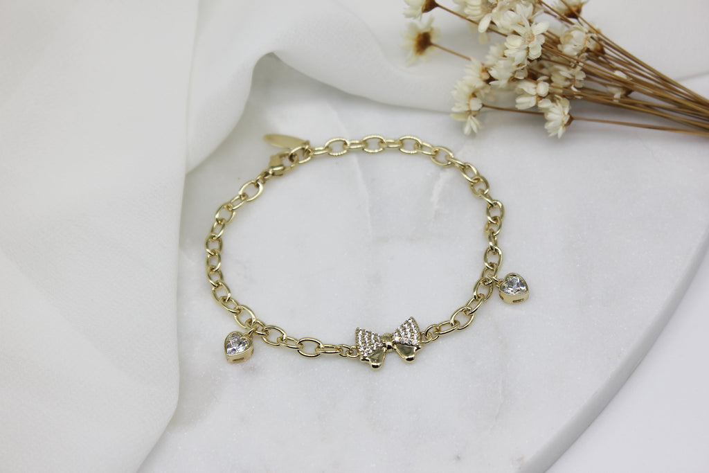 Sweet Bow Chain Bracelet