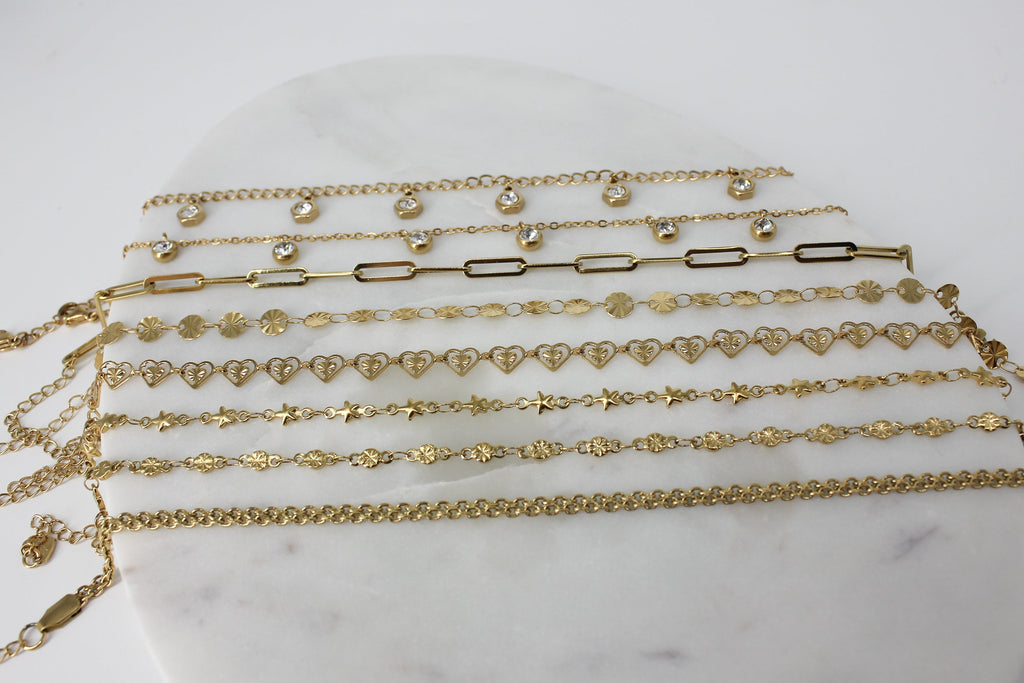 Mini Sun Disc Anklet