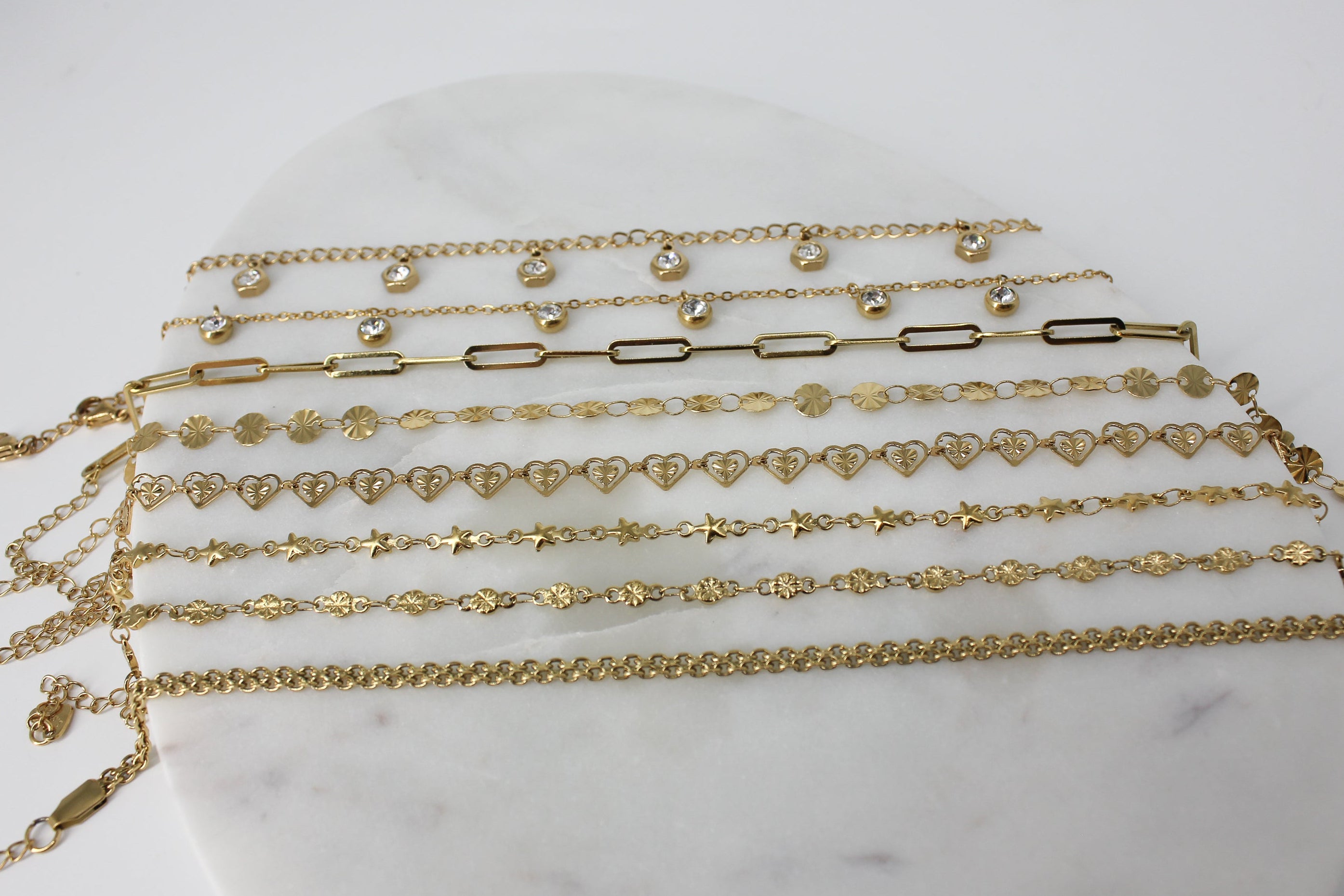 Mini Sun Disc Anklet
