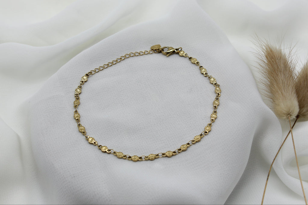 Mini Sun Disc Anklet