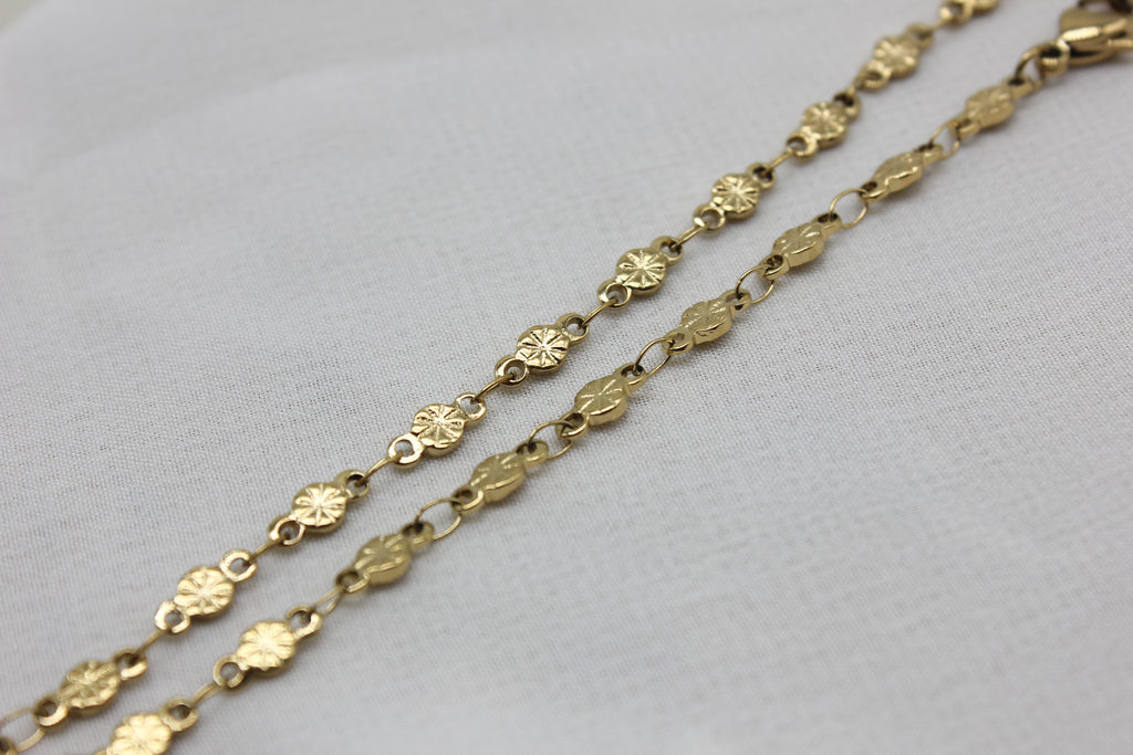 Mini Sun Disc Anklet