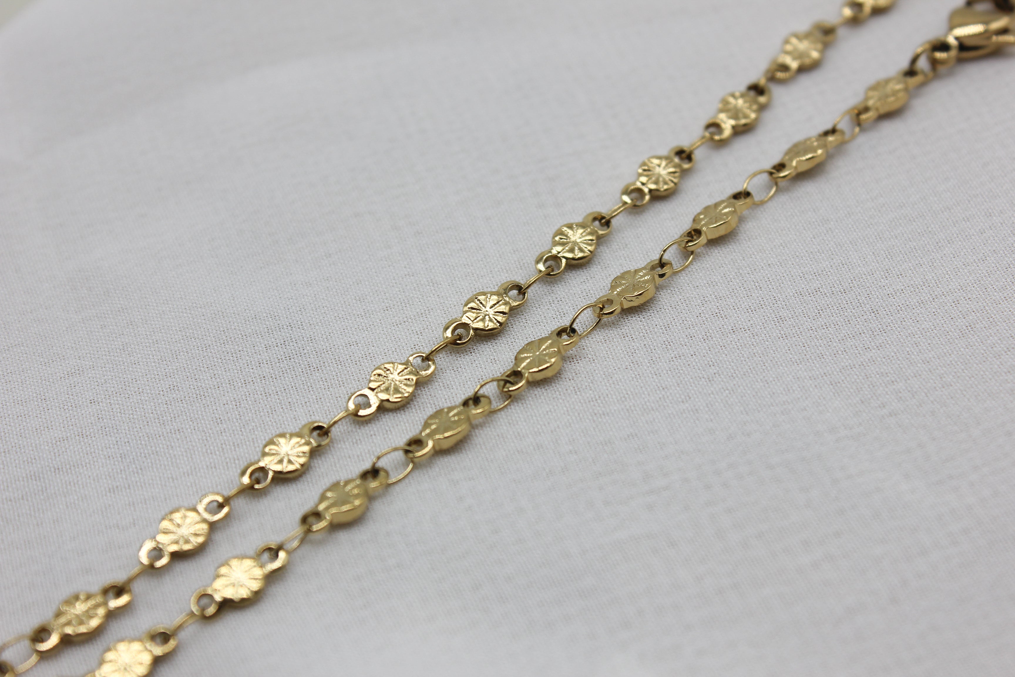 Mini Sun Disc Anklet