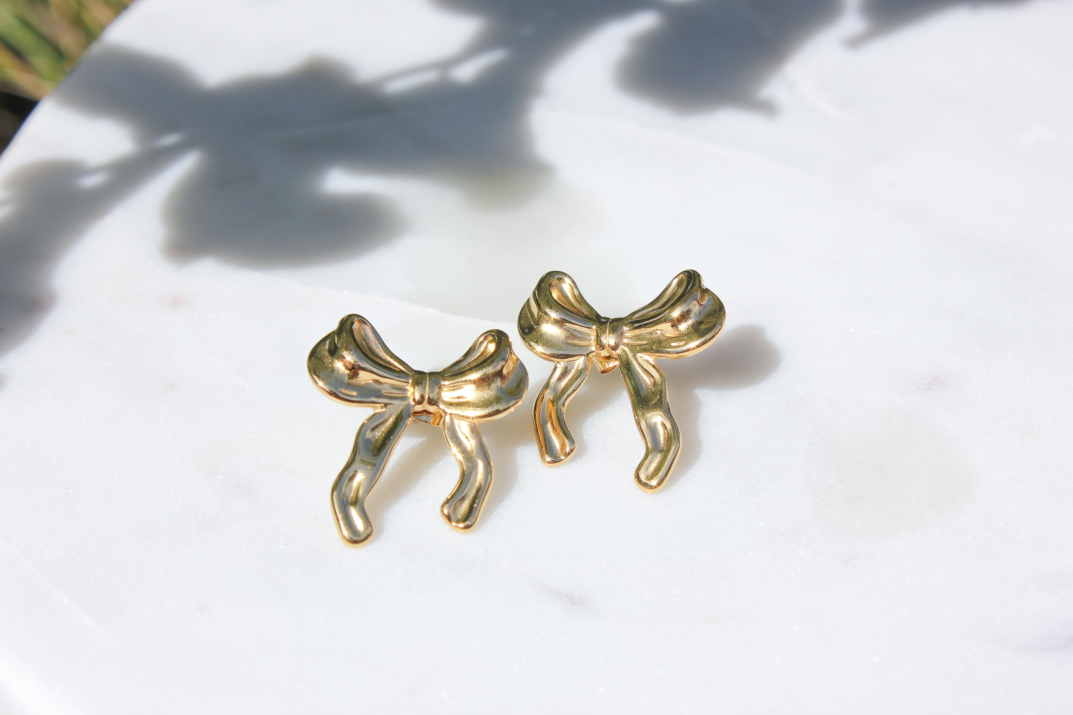 Stainless Steel Bow Earrings