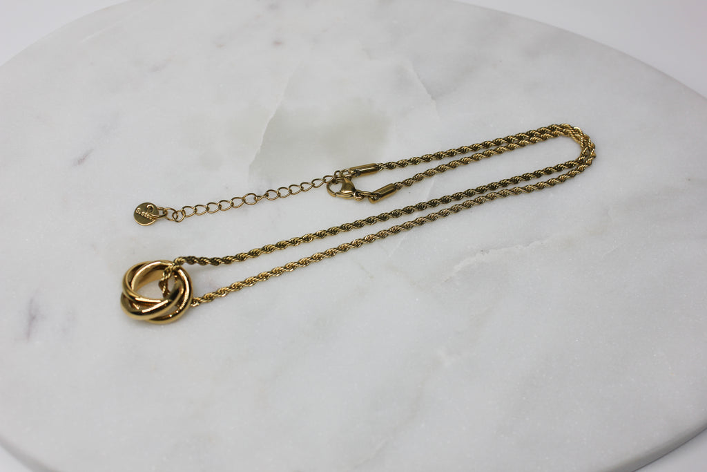 Twist Ring Necklace
