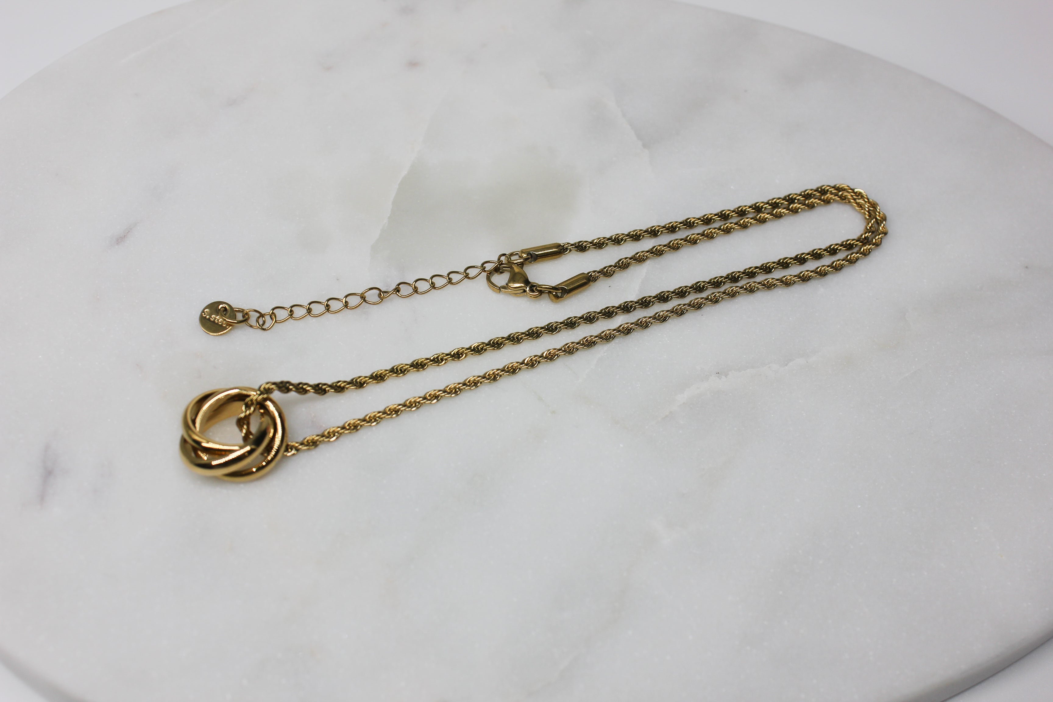 Twist Ring Necklace