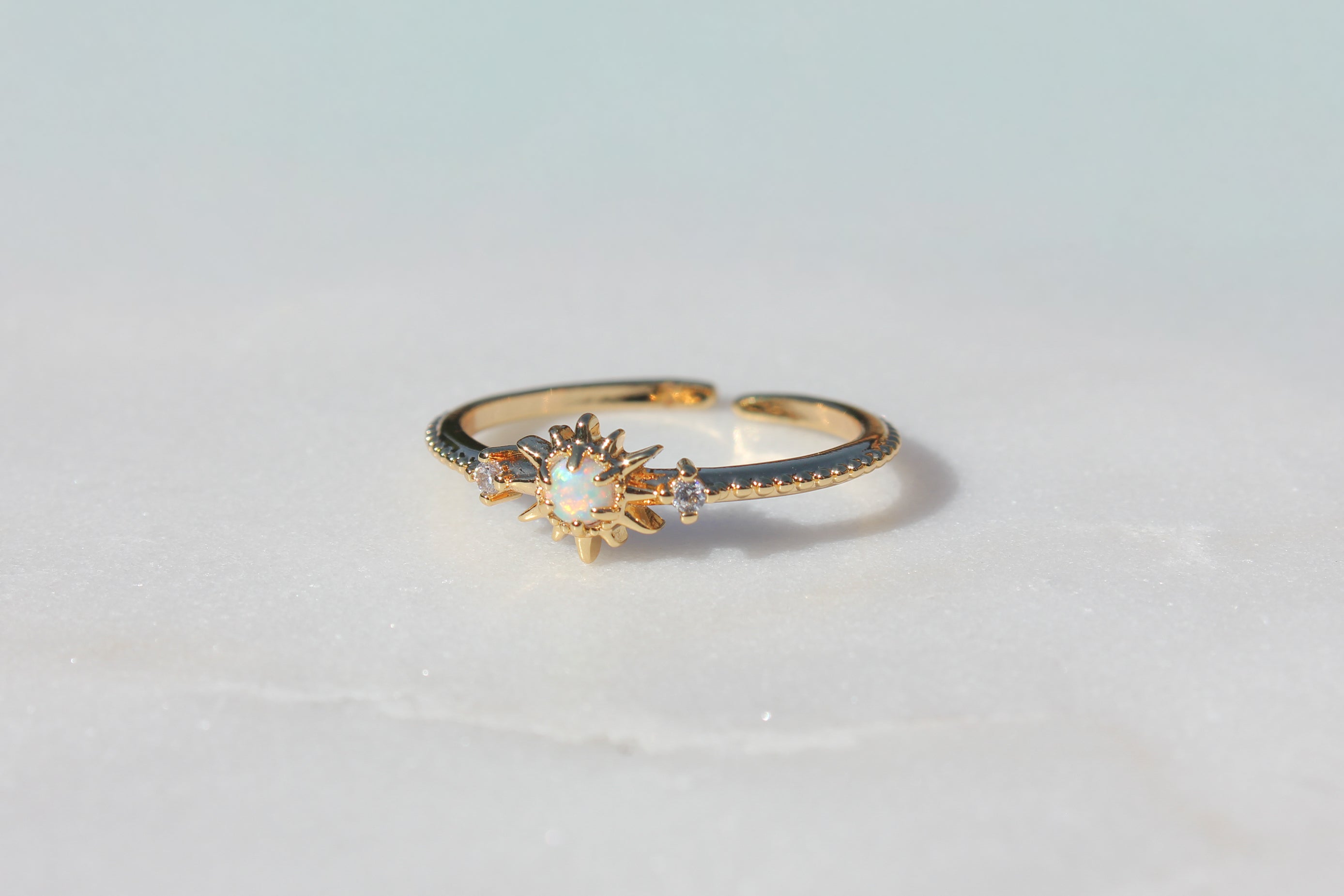 Opal Sun Ring