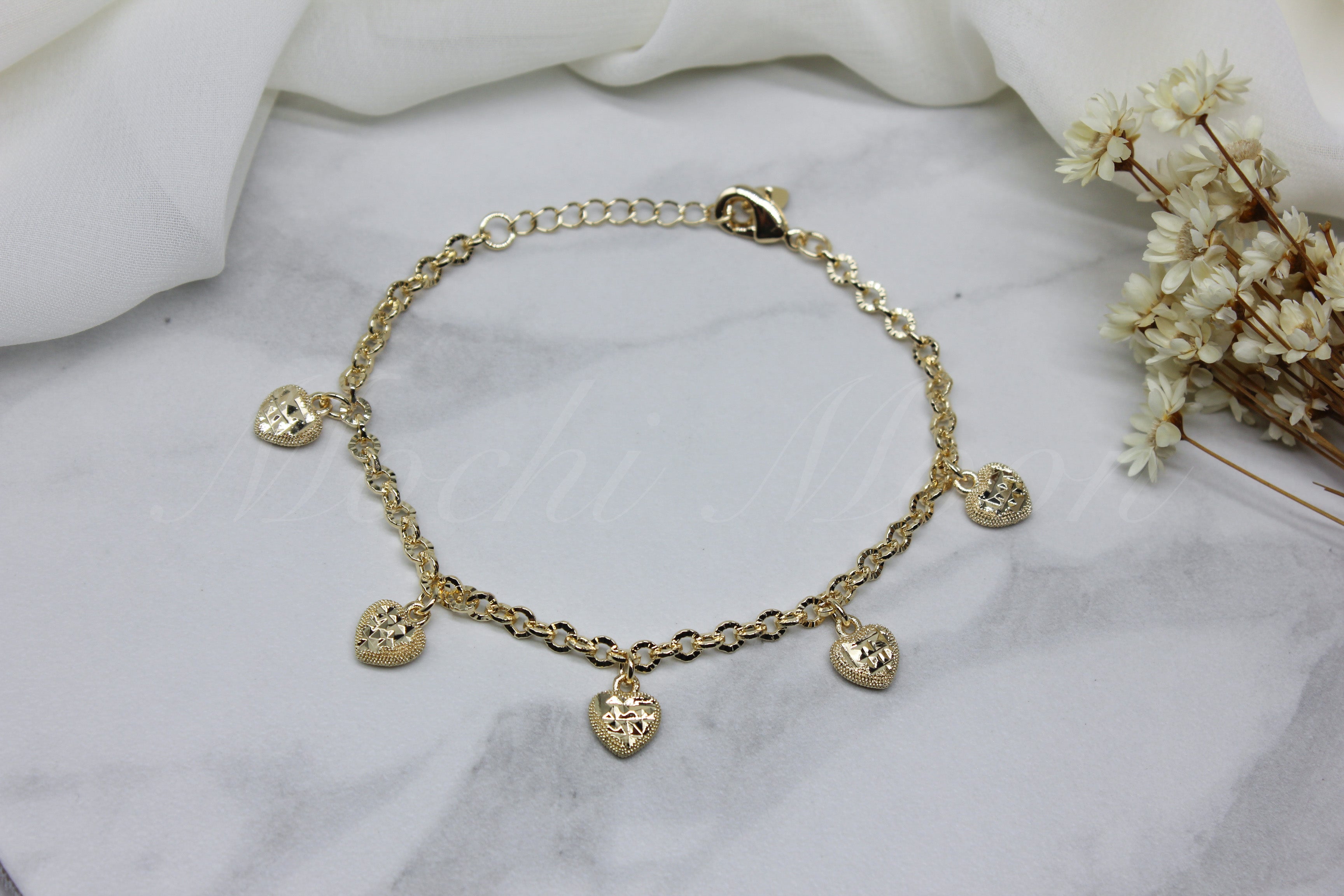 Heart Charm Bracelet