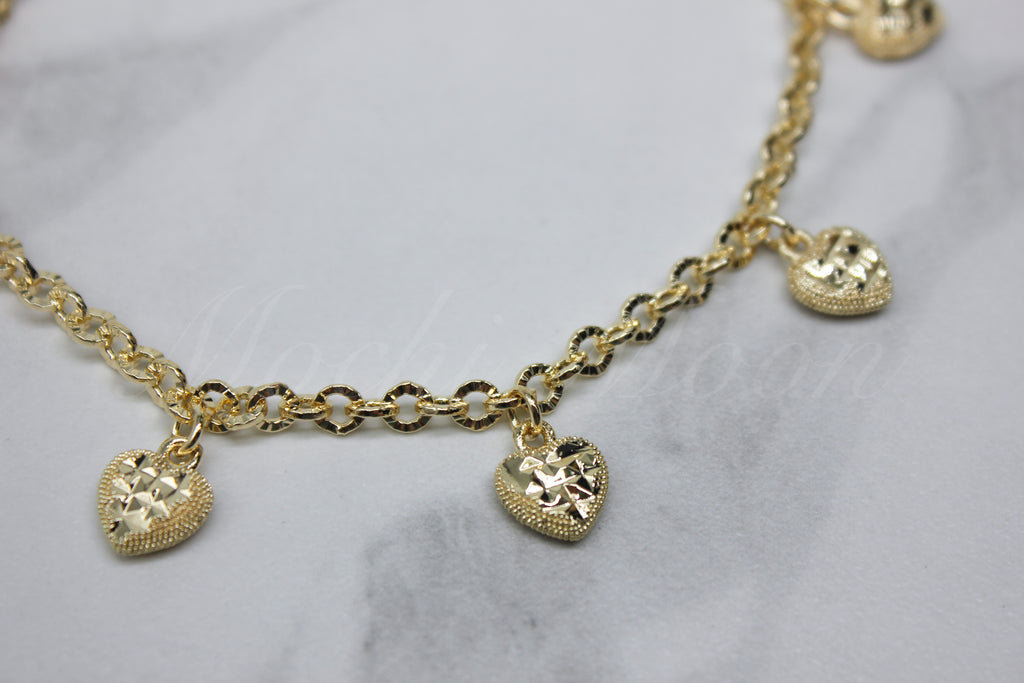 Heart Charm Bracelet