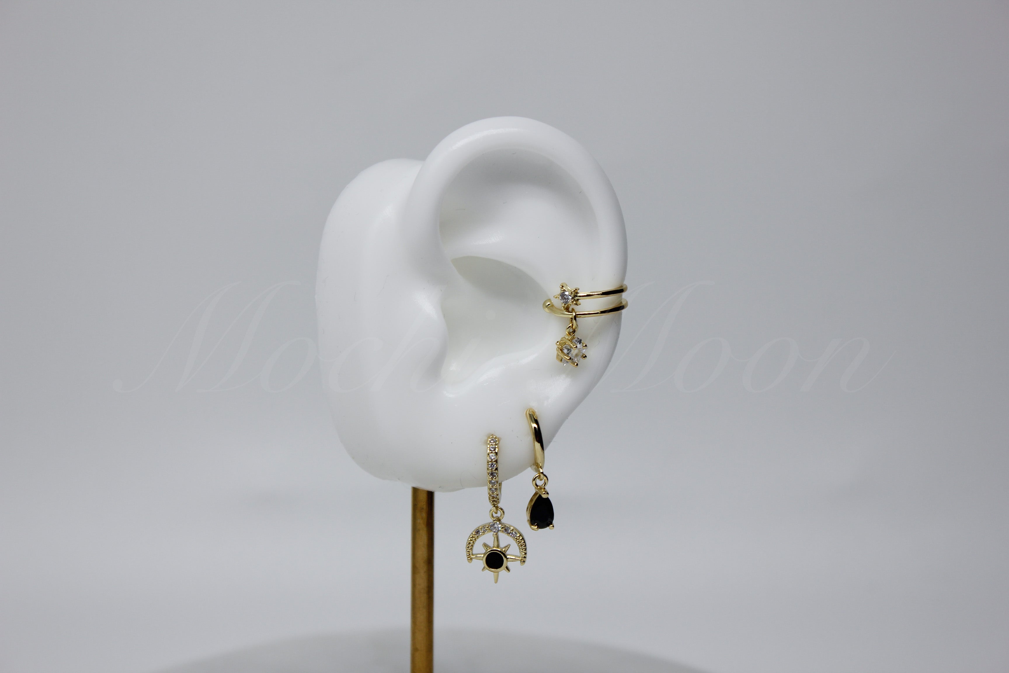 Black Celestial Earring Set