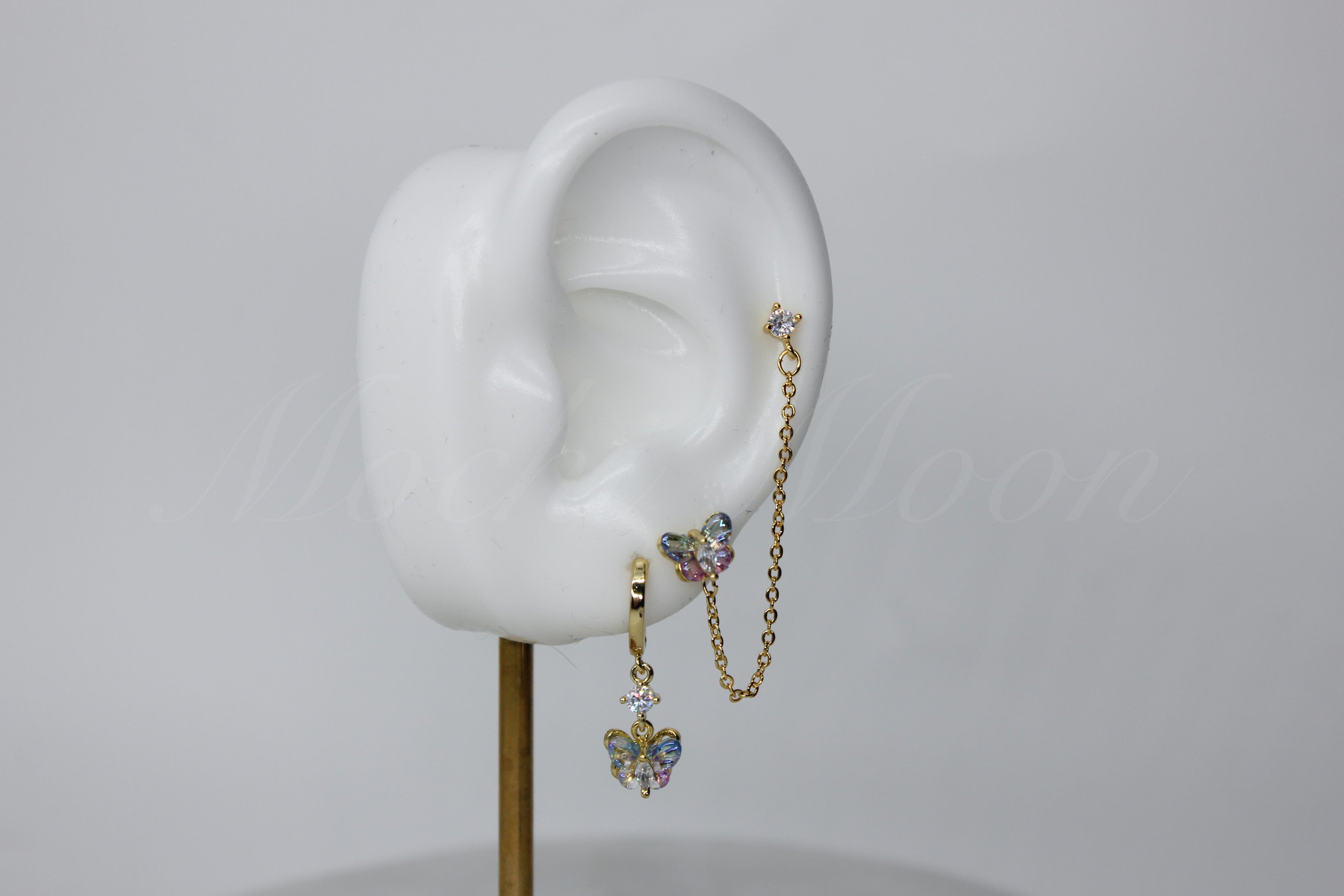Pastel Butterfly Earring Set