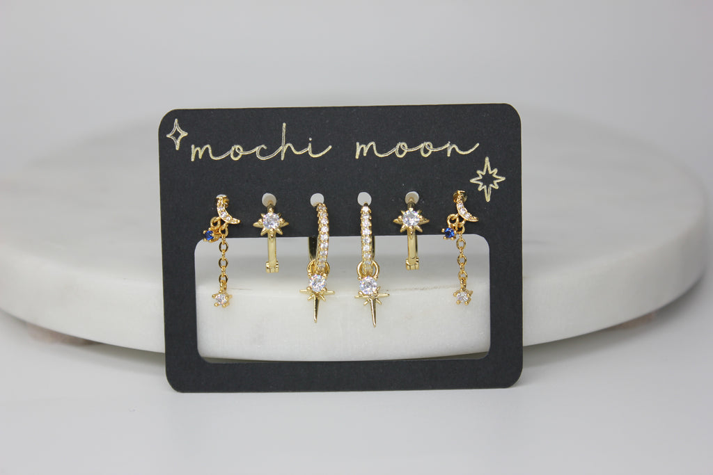 Celestial Charm Earring Set