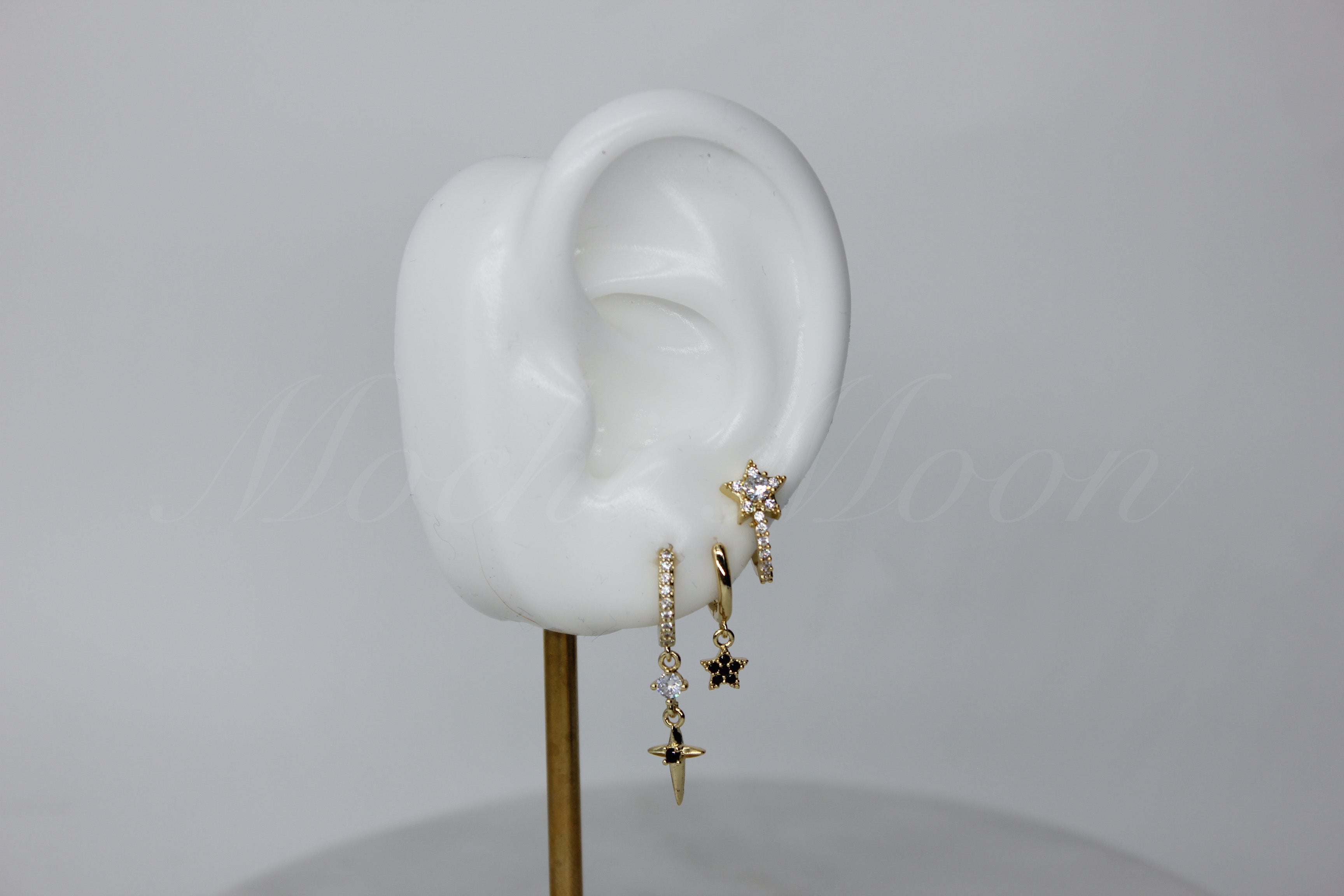 Black Celestial Earring Set