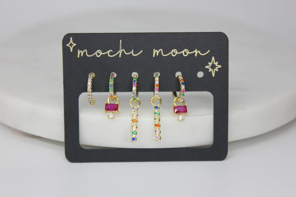 Candy Gem Earring Set