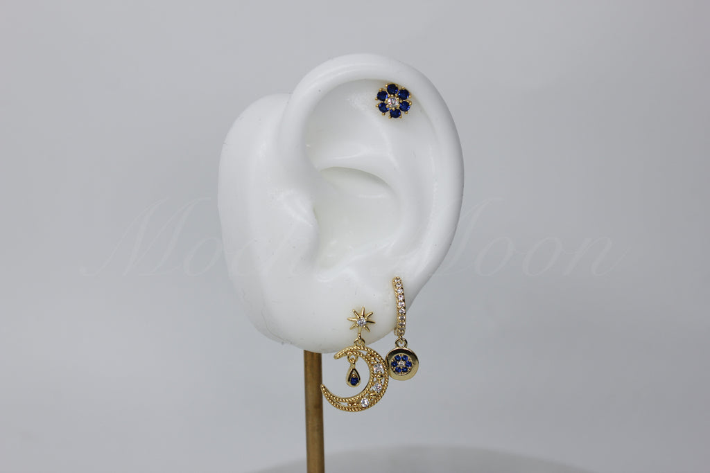 Blue Moon Earring Set